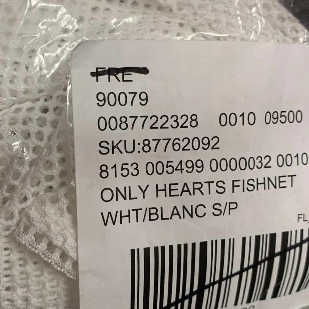 Free people x only hearts fish net globes new in package